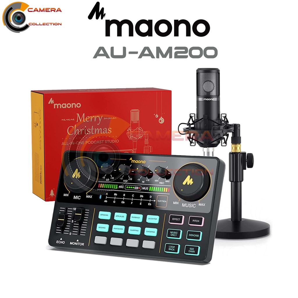 Maono AU-AM200 S4 MaonoCaster Lite Soundcard Podcast Live Streaming