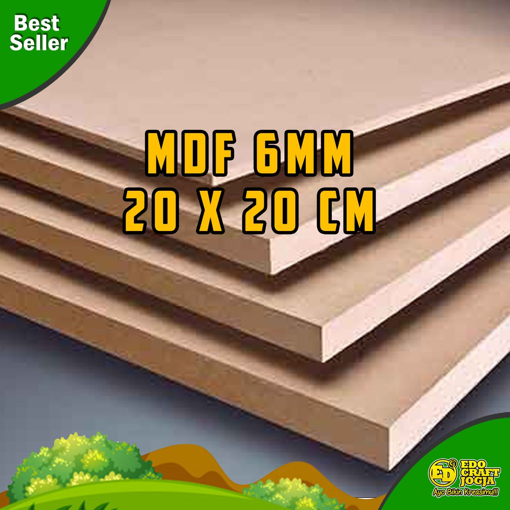 

Papan MDF Premium Tebal 6 mm 20 x 20 CM