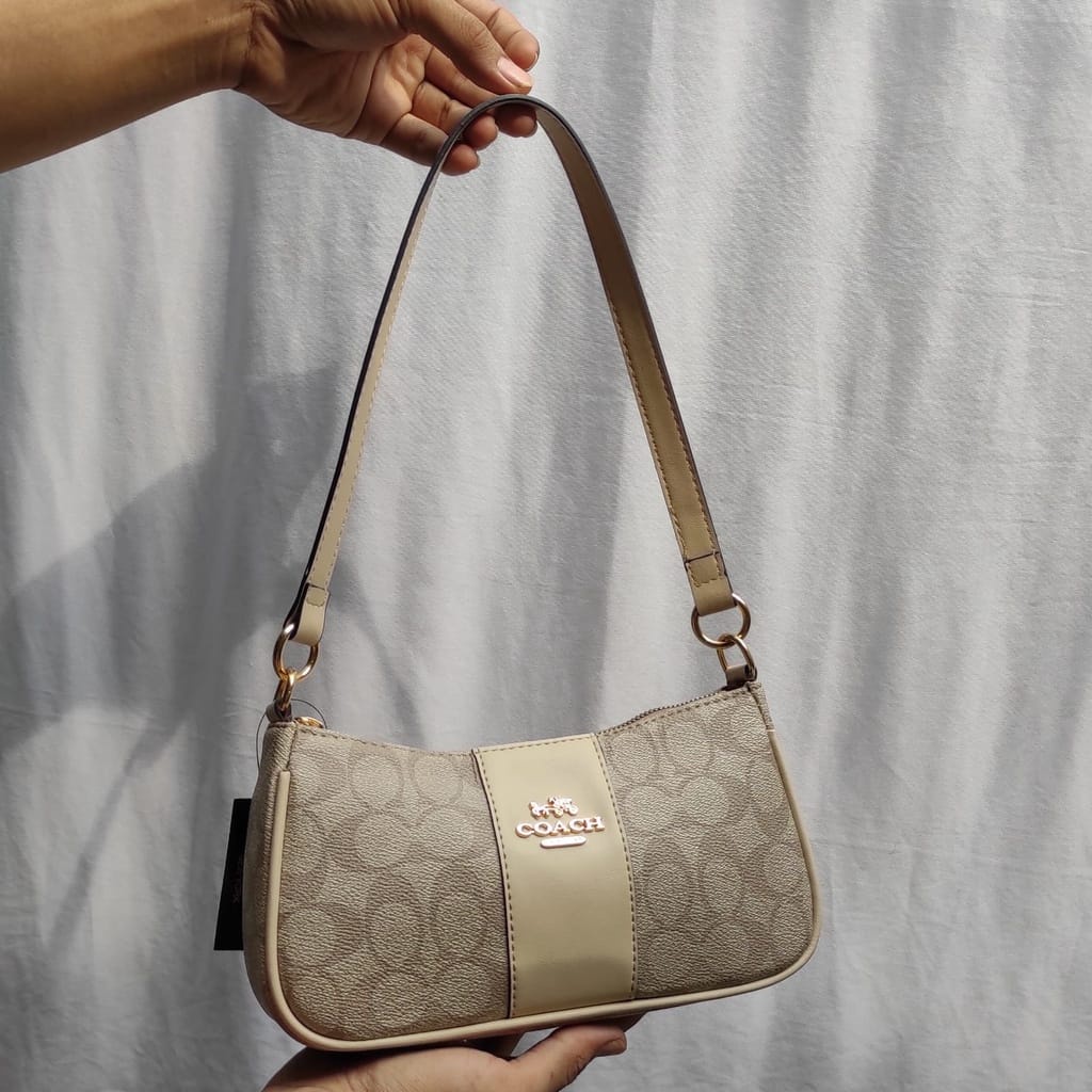 TOP HANDLE COACH SIGNATURE MAHOGANY / Swinger Bag In Signature tas wanita