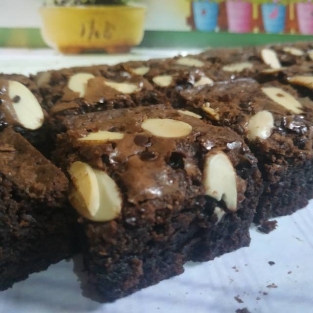 

Pudgy brownies coklaattt almond