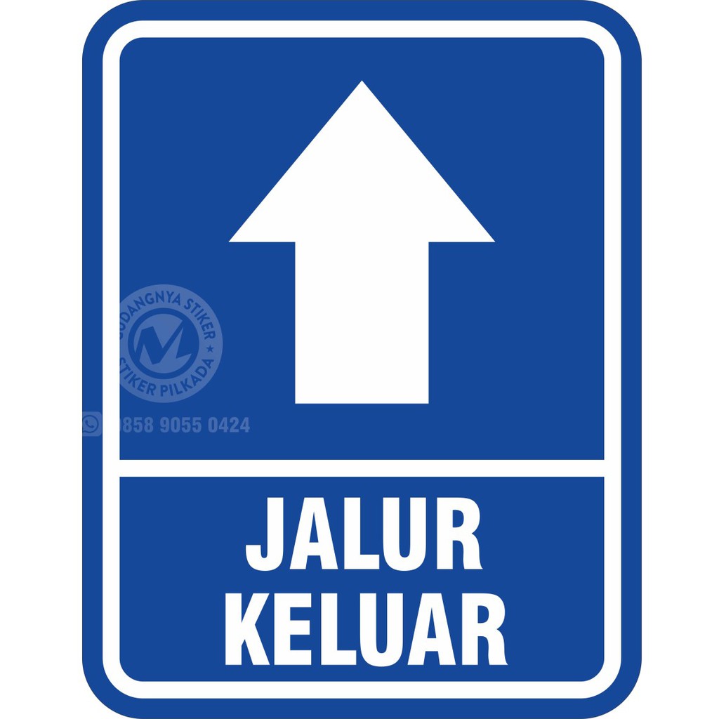 

STIKER VYNIL RAMBU PINTU KELUAR 35X45CM