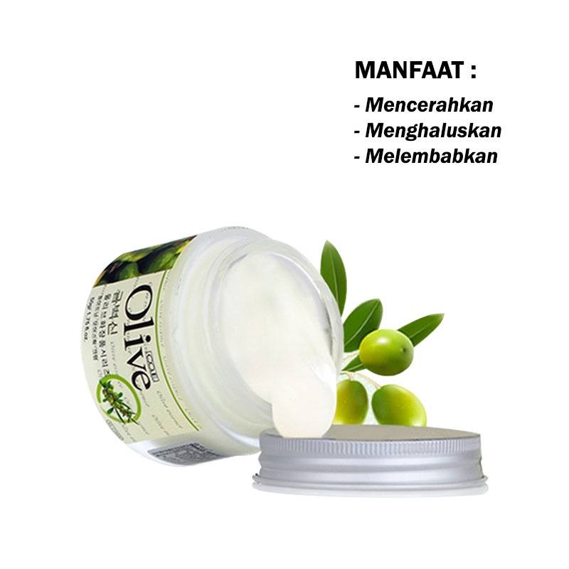 SHINE STAR - OLIVE CO.E DEEP MOISTURE CREAM / KRIM SIANG MALAM ZAITUN MELEMBABKAN KULIT &amp; MELINDUNGI DARI SINAR MATAHARI