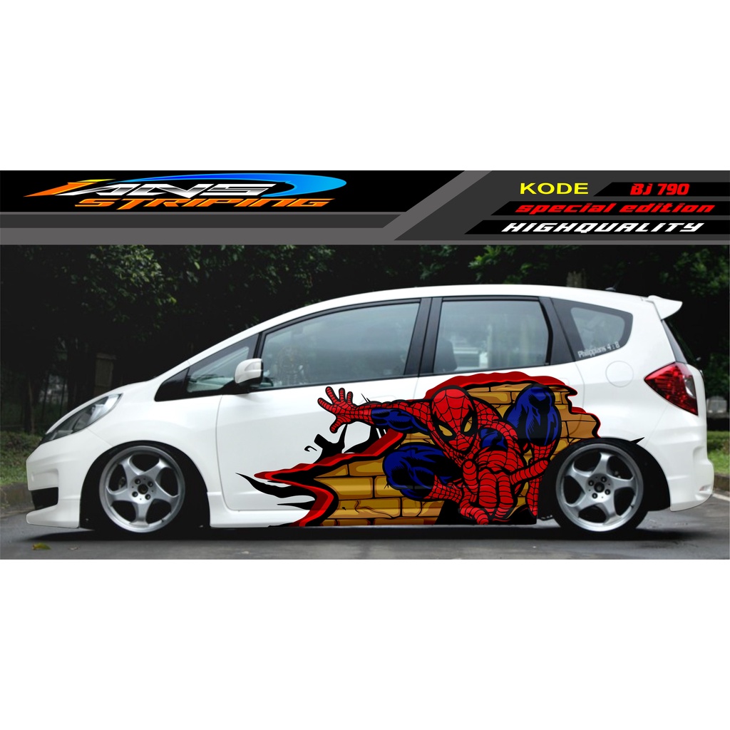 STIKER VARIASI  MOBIL JAZZ BRIO AVANZA SIGRA YARIS / STIKER VARIASI MOBIL / MODIF STICKER MOBIL