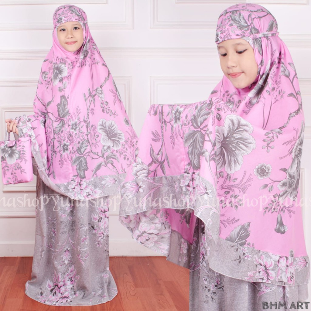 Mukena rukuh katun rayon anak 6-12tahun shabira belarose