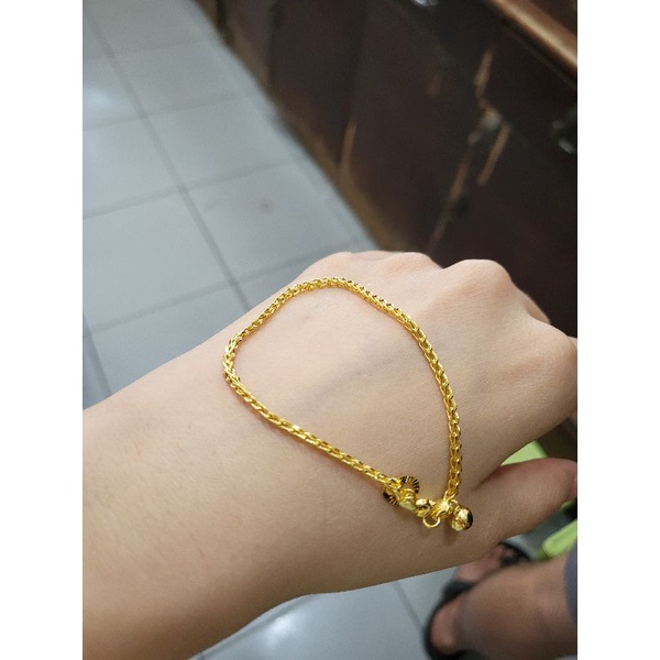 Gelang Tangan emas asli kadar 16k
