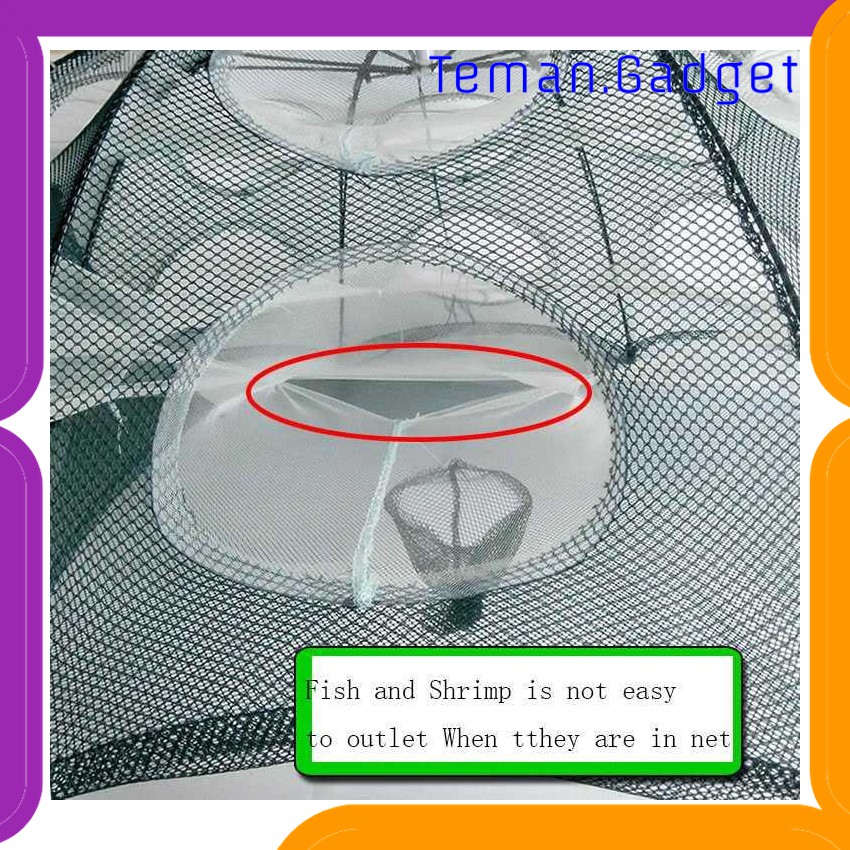 TG-IF056 JARING PANCING IKAN HEXAGONAL 12 HOLE FISHING NET TRAP CAGE - H14572