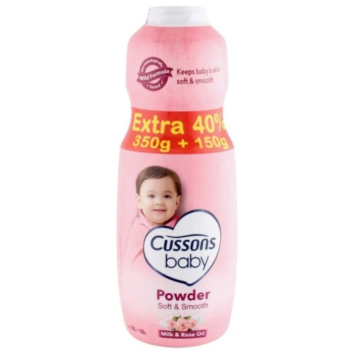 BEDAK BAYI CUSSONS SOFT &amp; SMOOTH EXTRA FILL 350GR