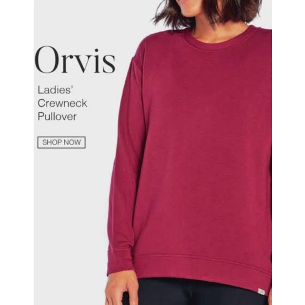 sweater pullover crewneck orvis new with tag sweatshirt