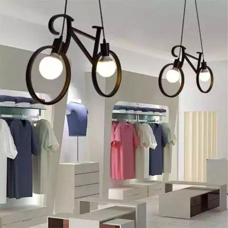 Kap Lampu gantung  Sepeda dan Fitting set