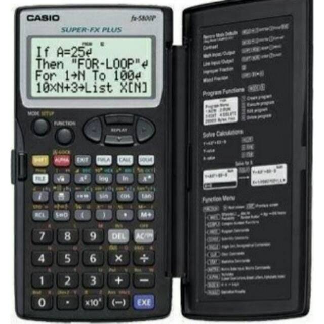 

CALCULATOR/kalkulator scientific CASIO FX-5800P~PROGRAM CALCULATOR#GARANSI CASIO INDONESIA