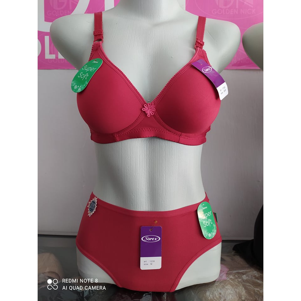 BRA SOREX SETELAN CD TANPA KAWAT BUSA PAKAIAN DALAM WANITA BH MURAH