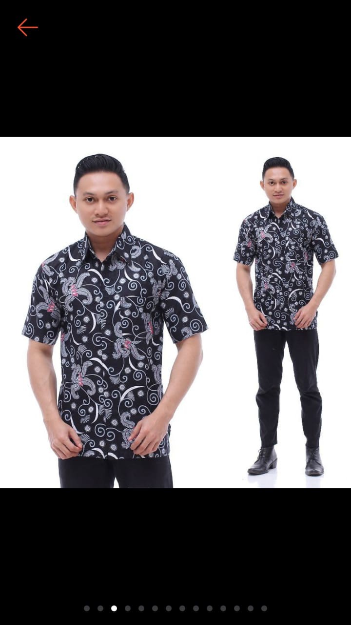 Temukan Kemeja Batik Pria Ppbtk07 Modern Lengan Pendek Casual Trendy Masa Kini Asli Pekalongan