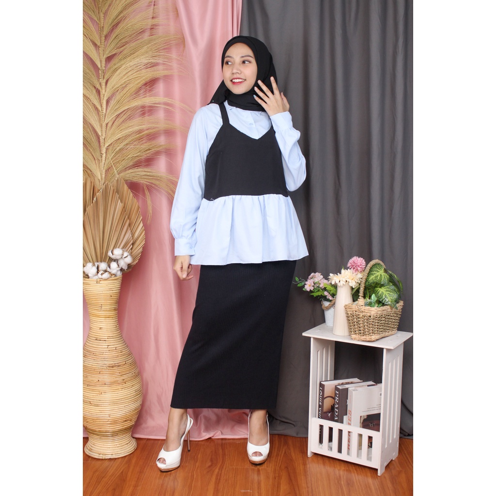 Tq88indonesia Baju Blouse Wanita Terbaru / Utami Blouse / Selal Blouse / Oki Blouse / Blus Kombinasi / Ootd Terbaru / Outfit Citayam Kekinian