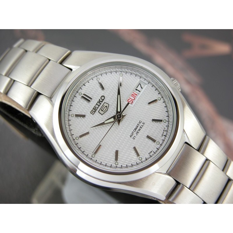 Seiko 5 SNK601K1 Automatic White Dial - Jam Tangan Pria SNK601