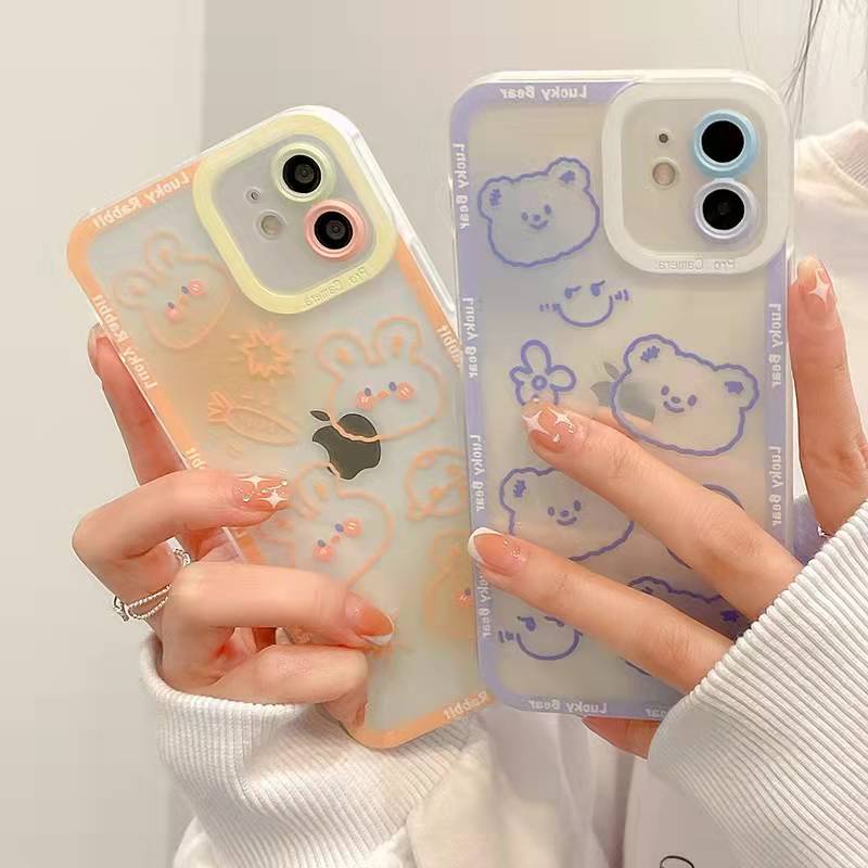 Soft case Silikon Transparan 13pro 13prm Motif Mata Kartun Untuk iphone 11 12pro max 7plus 8plus Xr XS max Xr 11 11promax 8plus 7se-20 7plus