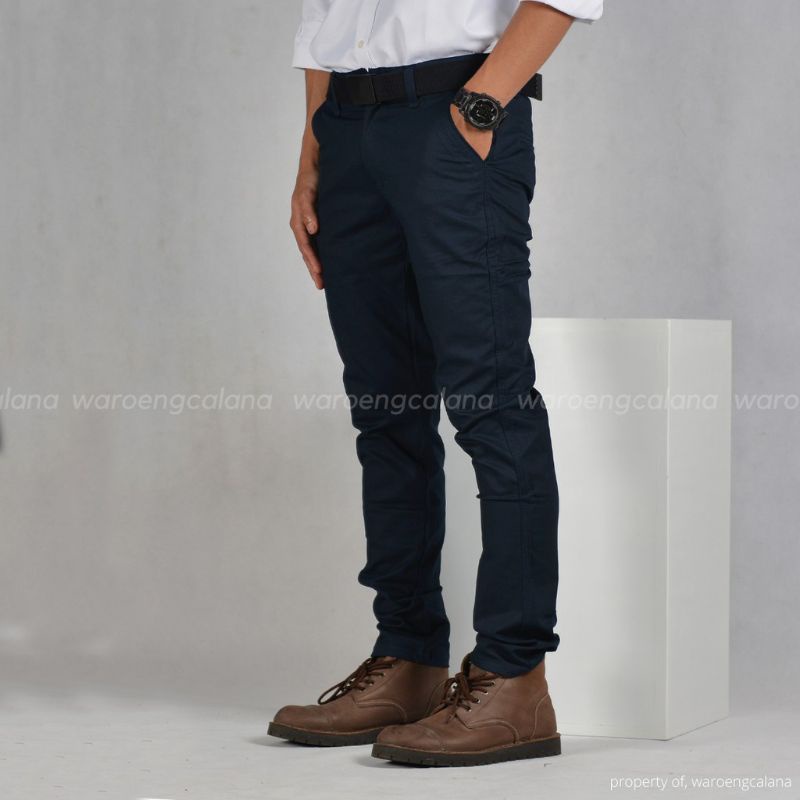 TERLARIS CELANA CHINO PRIA SLIM FIT STRETCH CASUAL FORMAL PREMIUM KERJA KANTORAN HARIAN