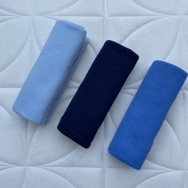 PROMO 7.7 3 Pcs Pernel Bayi Seri Biru/ Bedong Bayi Ukuran 90x110cm Dnw Baby Collection
