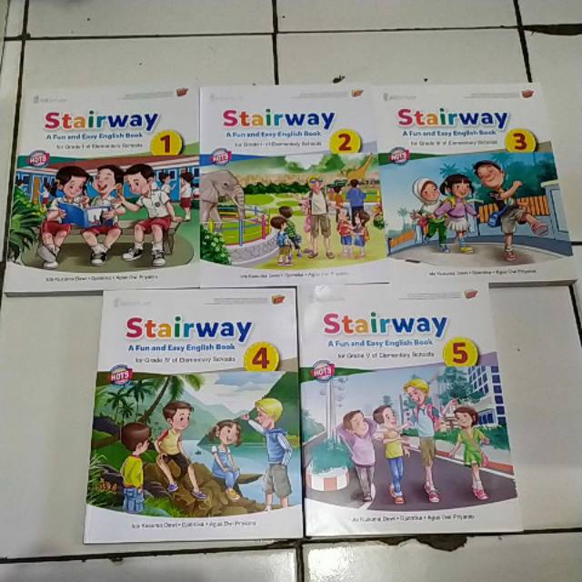 Buku Stairway platinum tiga serangkai kelas 1, kelas 2, kelas 3, kelas 4, kelas 5.