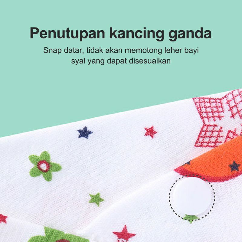 Celemek Makan Bayi / Slabber Bayi / Baby Bib / Tadah iler / Handuk Air Liur / Celemek Bayi Gumoh