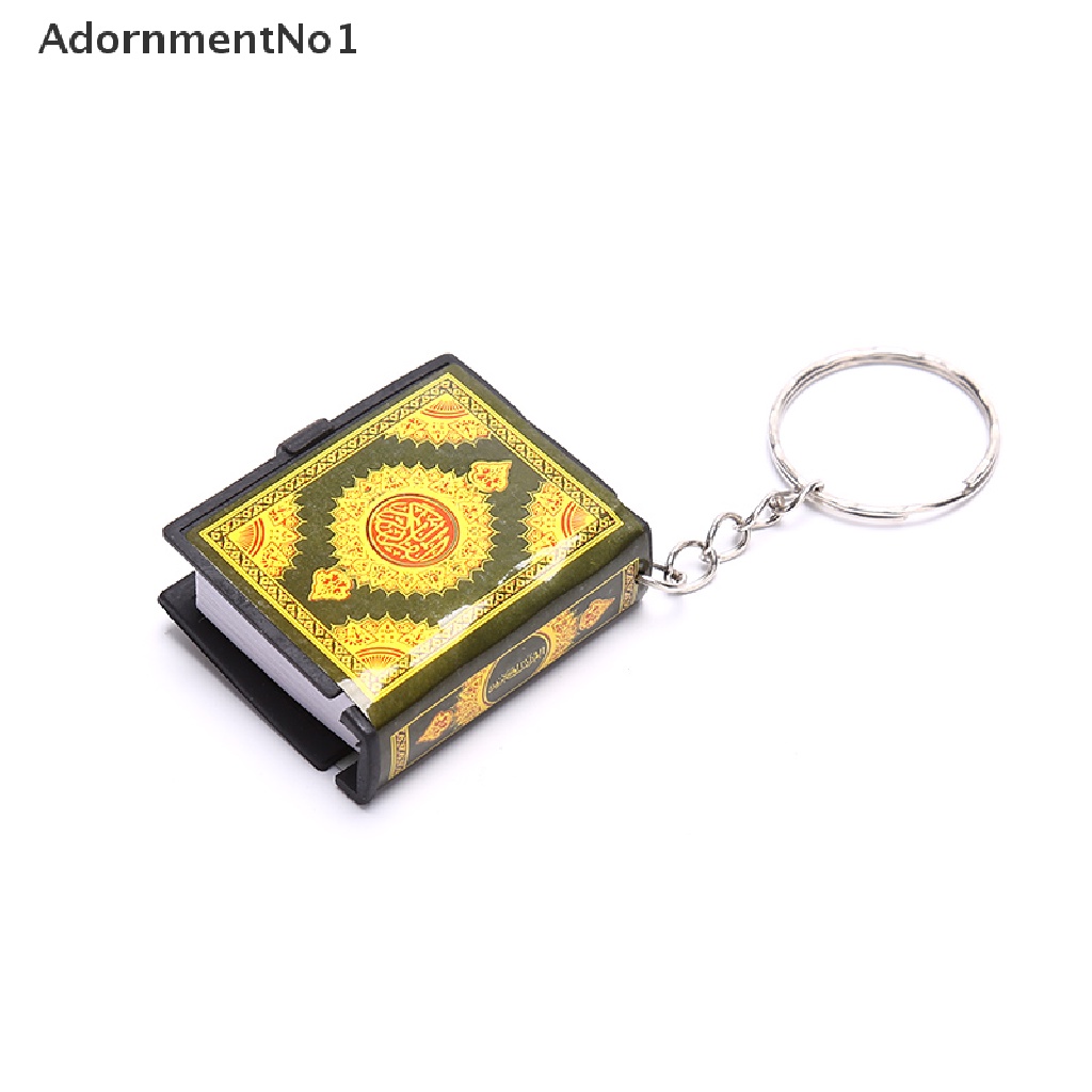 (AdornmentNo1) Gantungan Kunci Motif Quran Arab Mini Bahan Kertas Asli