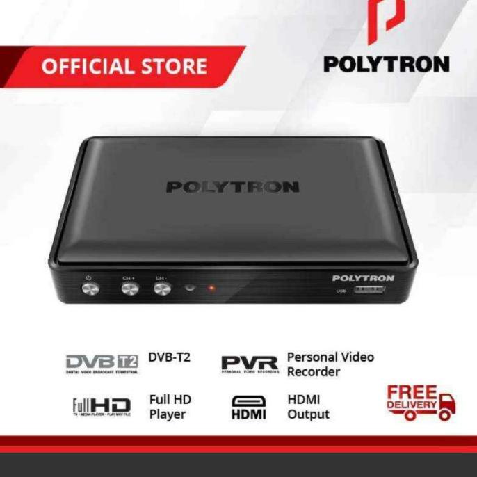 Polytron Pdv 600T2 Set Top Box Alat Penerima Siaran Tv Digital Full Hd