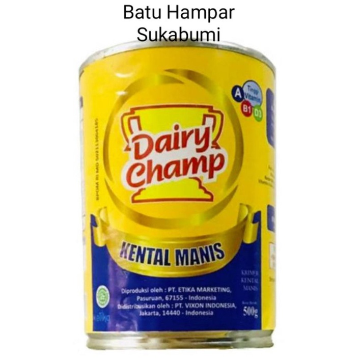 

DAIRY CHAMP 500g - BATU HAMPAR SUKABUMI