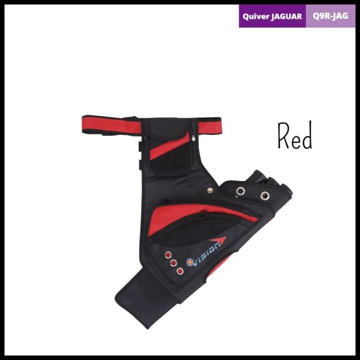 Tas Quiver Arrow Jaguar | Tempat Anak Panah Panahan Copy Quiver Easton - Red
