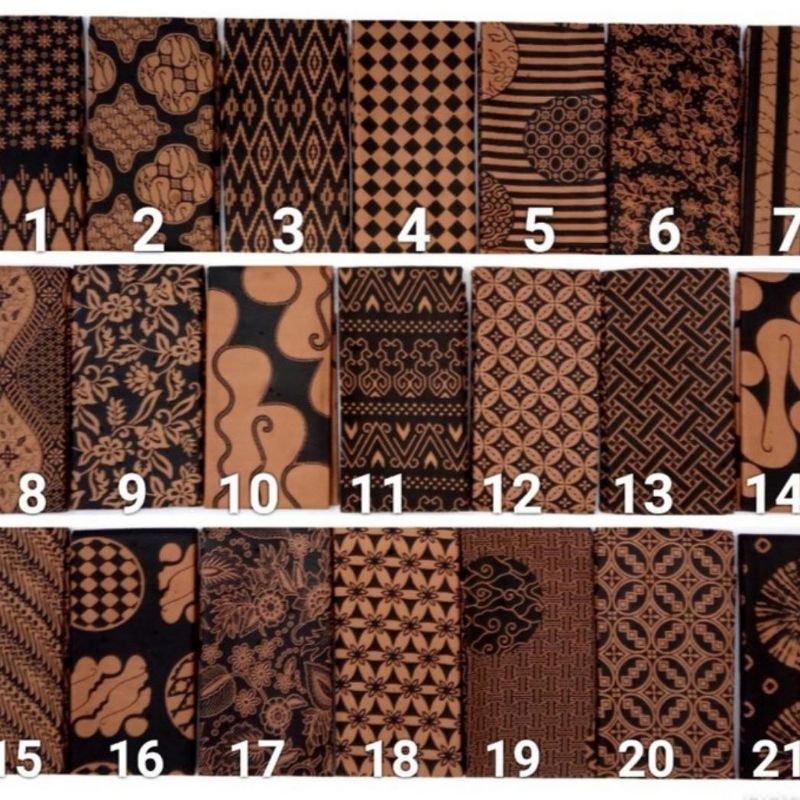 kain batik pekalongan printing coklatan