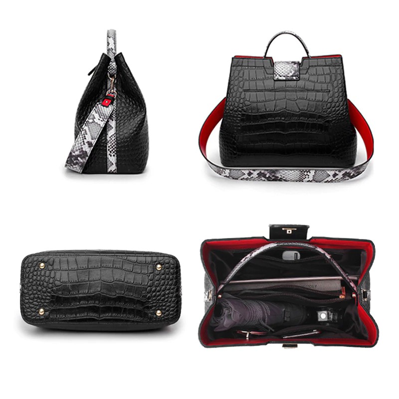snakeskin bag strap