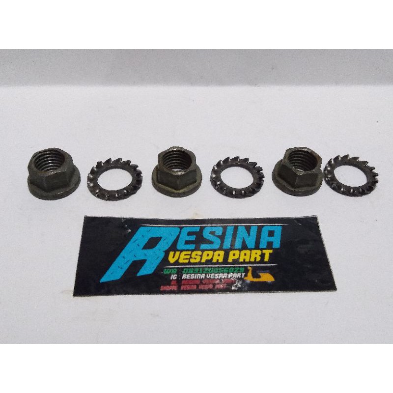 mur kopling vespa dan ring matahari set vespa bahan baja