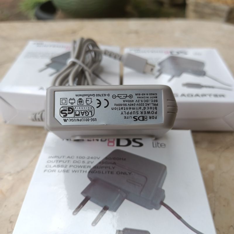 CHARGER NINTENDO DS LITE NDS LITE AC ADAPTOR CHAS CHARGING BATERAI ADAPTER NINTENDO DS LITE NDS LITE FAT