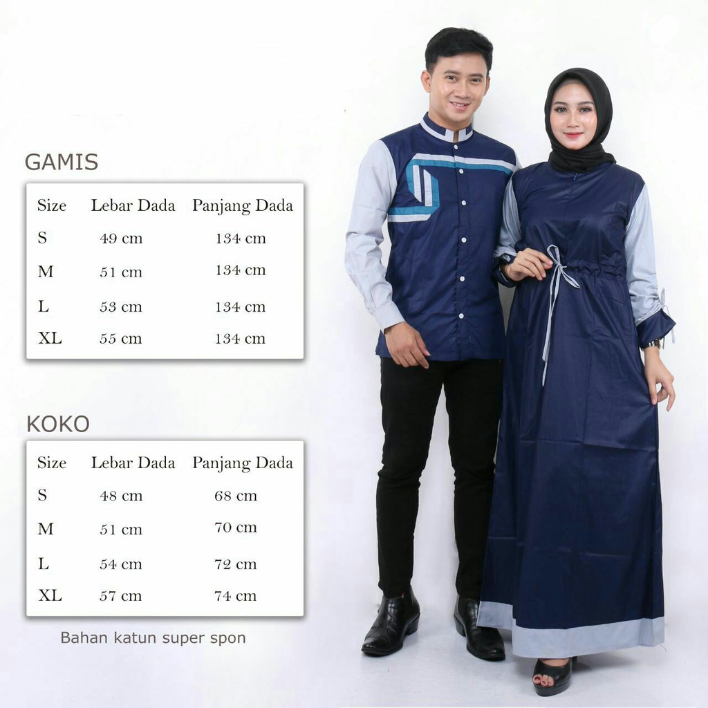 Baju Lebaran Couple Murah Gamis Kemeja Pria Wanita Polos Busui Saku Hitam Cewek Cowok Seragam