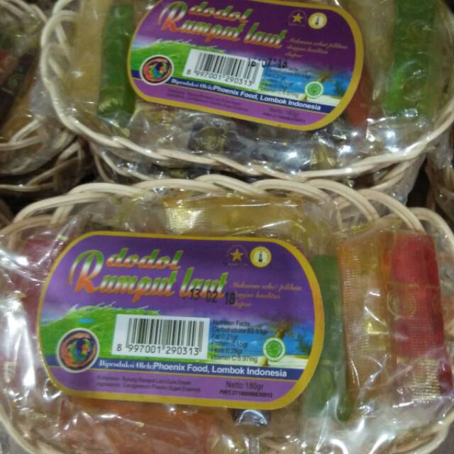 

180gr dodol rumput laut Phoenix khas lombok - snack jajan camilan enak sehat - kue lebaran