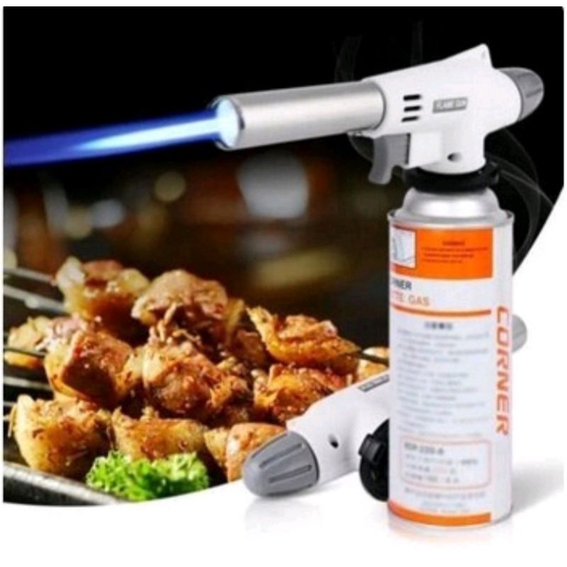 Portable Gas Torch Butane Flame Gun, Kepala Gas Torch Kaleng Tabung