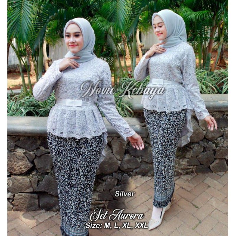 STELAN KEBAYA OURORA BROKAT PREMIUM/KEBAYA MODERN