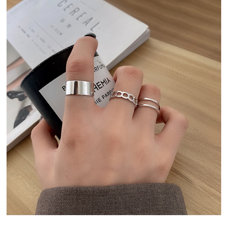 Three-piece Combination Ring Accessories Fashion Personality Hip Hop Trend