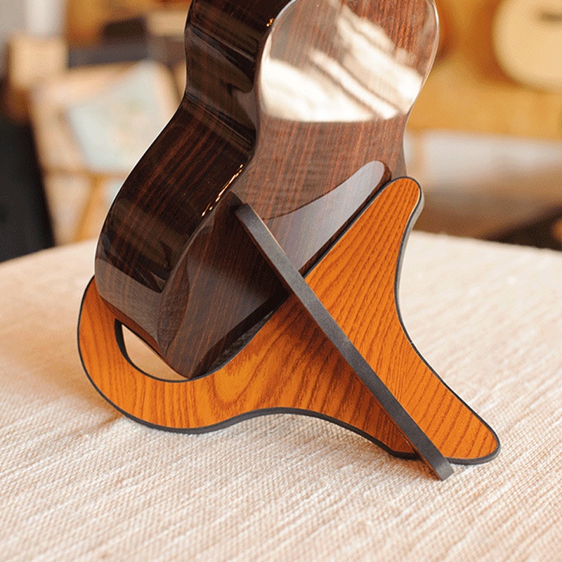 Stand Holder Gitar Ukulele Biola Model Lipat Bahan Kayu