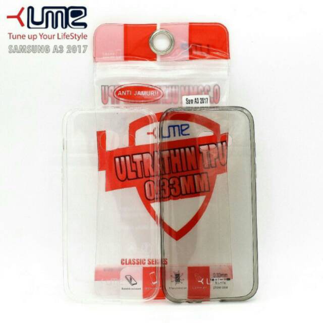Softcase Samsung A3 2017 ultrathin ume jelly case Samsung A3 2017