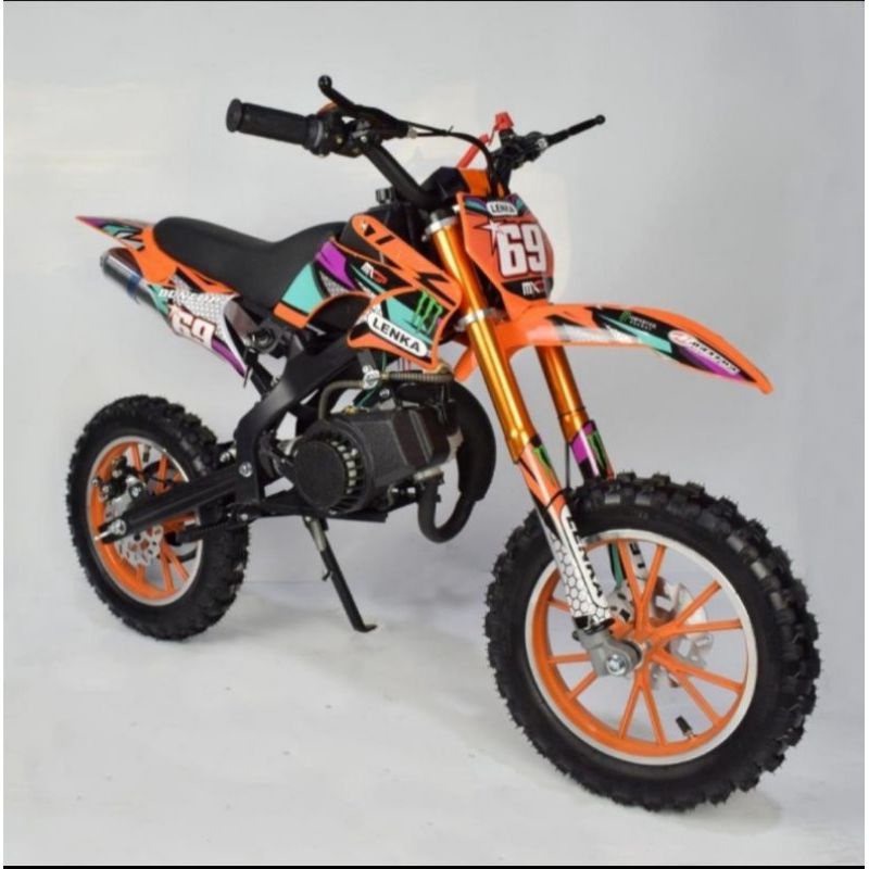 MOTOR MEDIUM TRAIL LENKA 69 DAN PC 01 50CC MESIN 2 TAK~MOTOR MINI-MOTOR CROSS-MOTOR LENKA-MAINAN MOTOR ANAK