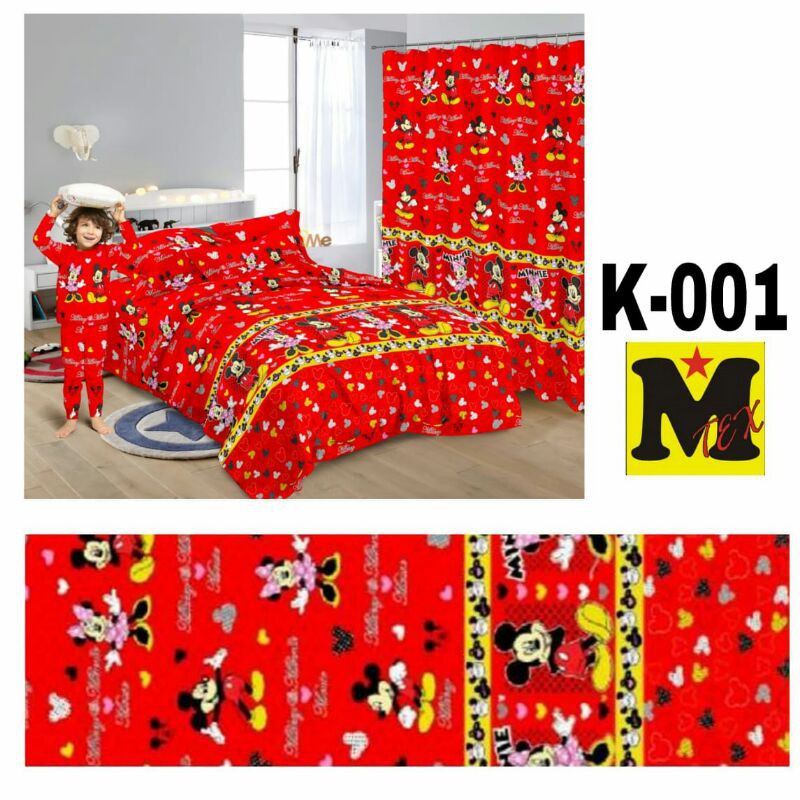 Sprei Mickey Minnie Mouse 160x200
