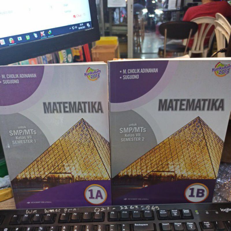 Jual Buku Matematika Kelas 1 - 7 - VII Smp 1A 1B Ori | Shopee Indonesia