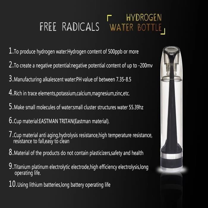 HYDROGEN BOTTLE WATER BOTOL MINUM KESEHATAN 500ML