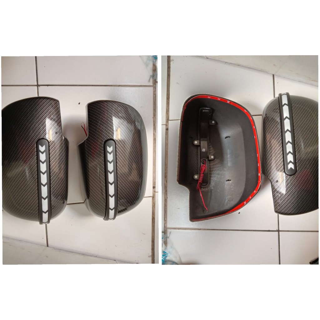 Cover Spion Carbon Model Lampu Sein Running Grand Innova 2012-2015