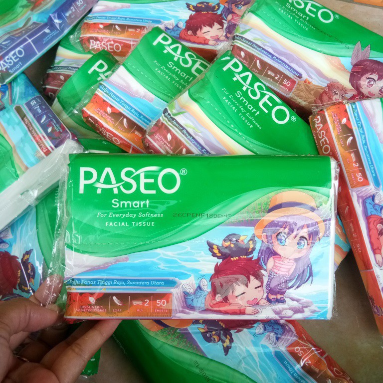 TISSUE PASEO TRAVEL ISI 50 SHEETS