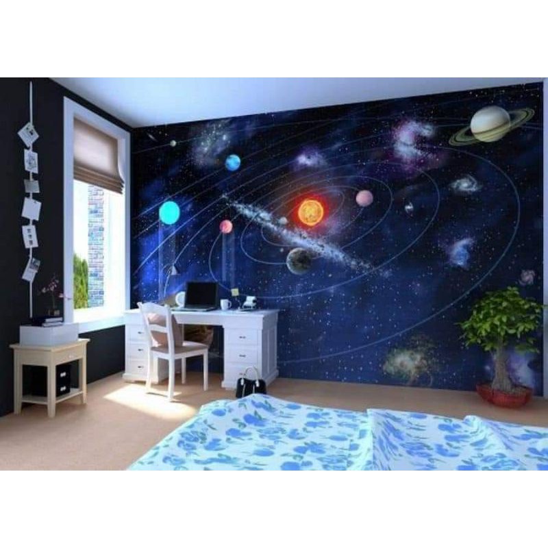 wallpaper custom, wallpaper dinding 3 dimensi, wallpaper stiker