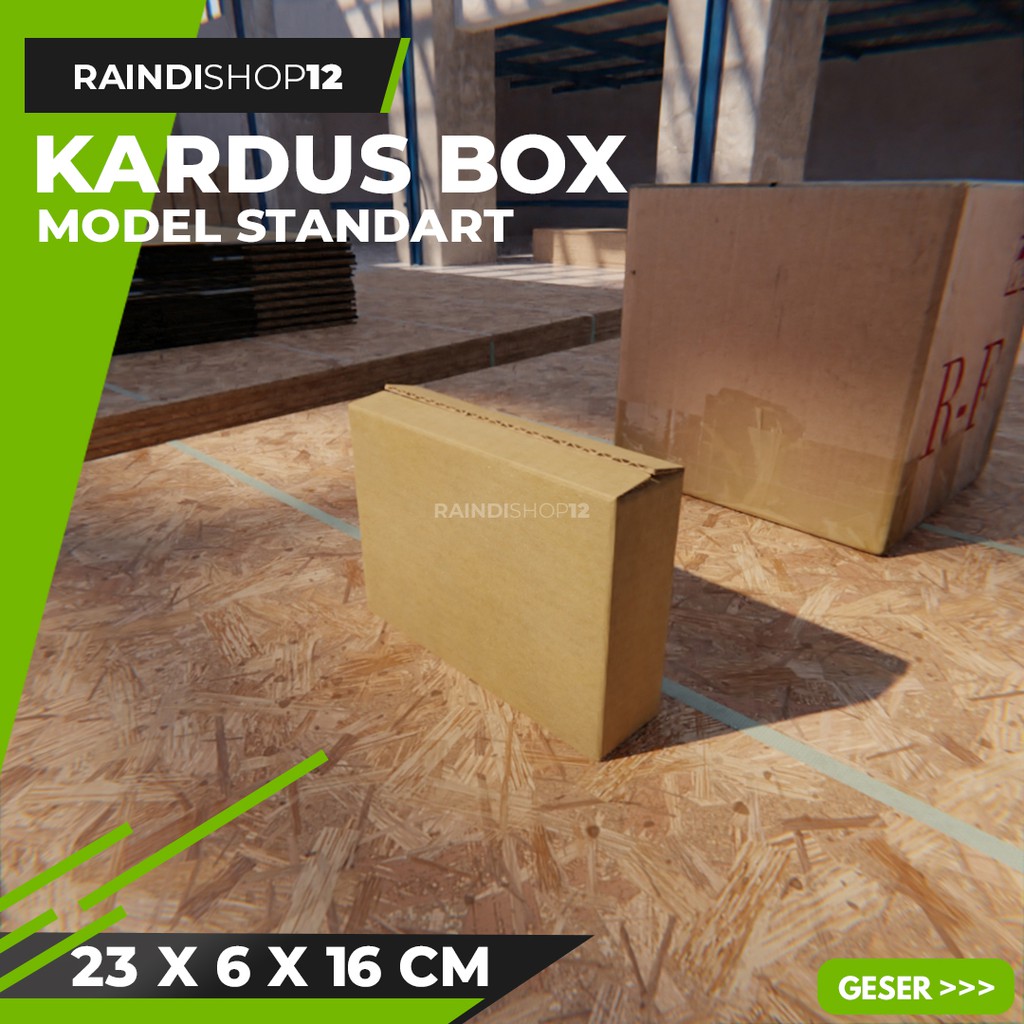 

BOX 23 X 6 X 16 CM KARDUS KOTAK KEMASAN PACKAGING KADO POLOS