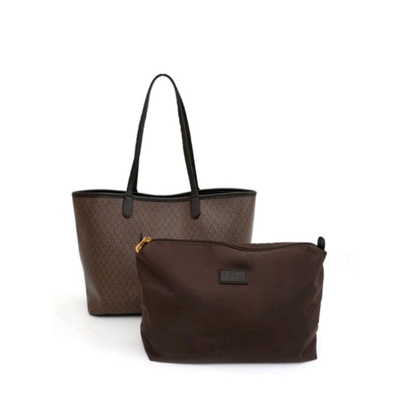 BUTTONSCARVES IZZY CANVAS BAG BROWN