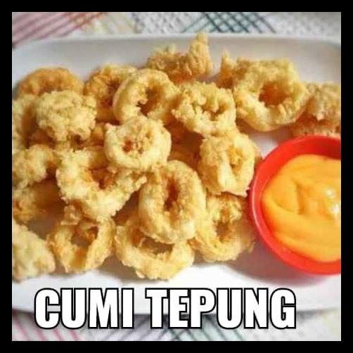 

TERBARUU!! Cumi tepung / calamary ring tepung 500 gram TERLARIS