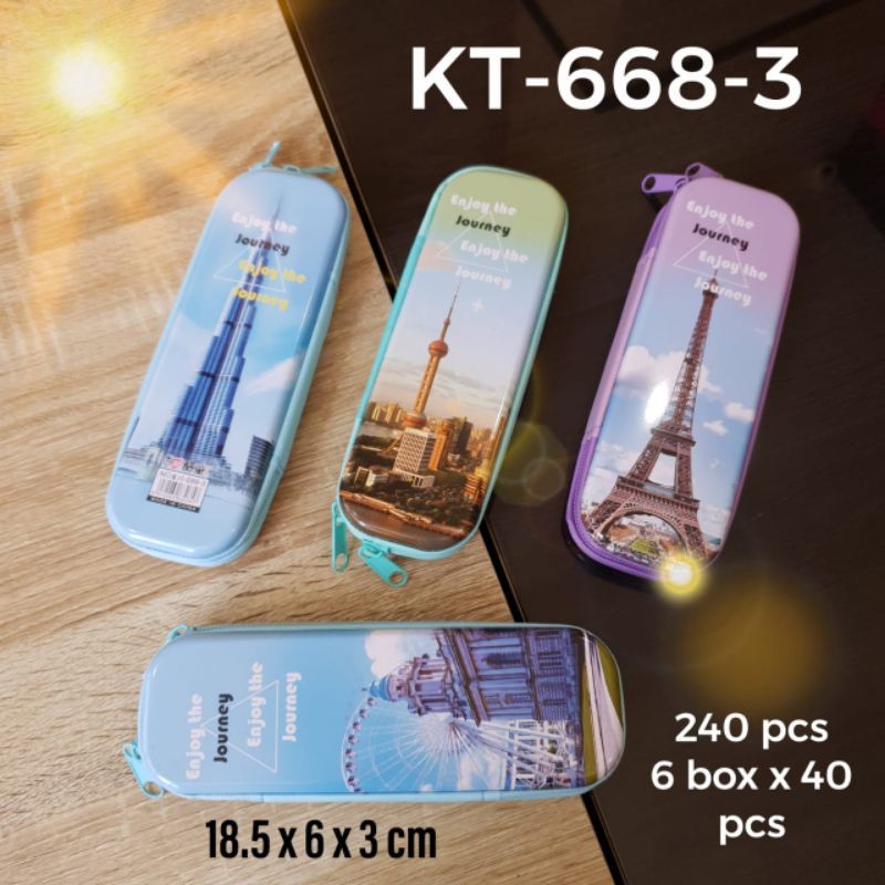 

Pen Case Tempat Pensil Pulpen Resleting KT 668