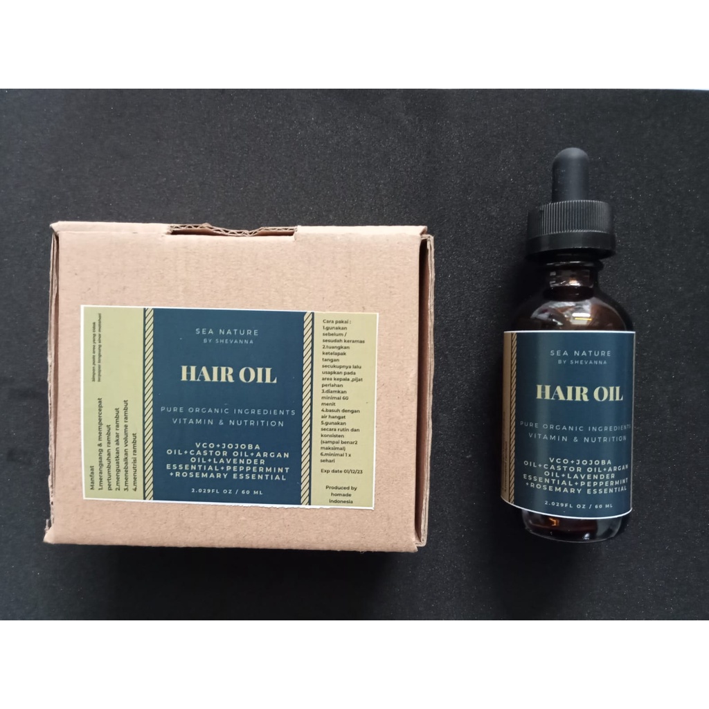 HAIR OIL penumbuh rambut perawatan rambut treatment rambut alami SEA NATURE by Pickworth